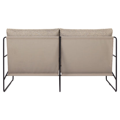 Desert 2-Seater Outdoor Sofa - Dark Sand, Black Frame