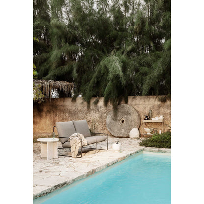 Desert 2-Seater Outdoor Sofa - Dark Sand, Black Frame