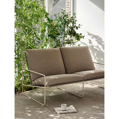 Desert 2-Seater Outdoor Sofa - Dark Sand, Cashmere Frame