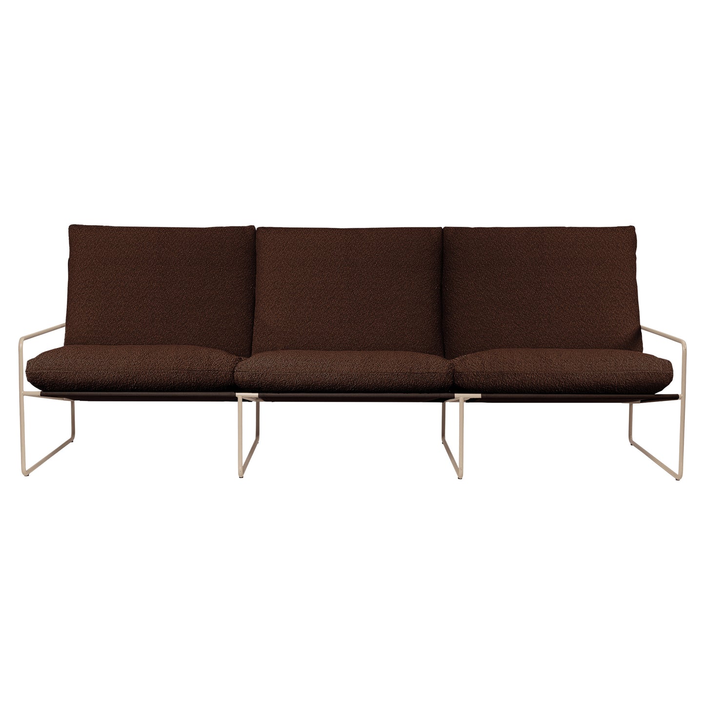 Desert 3-Seater Outdoor Sofa - Chestnut, Cashmere Frame