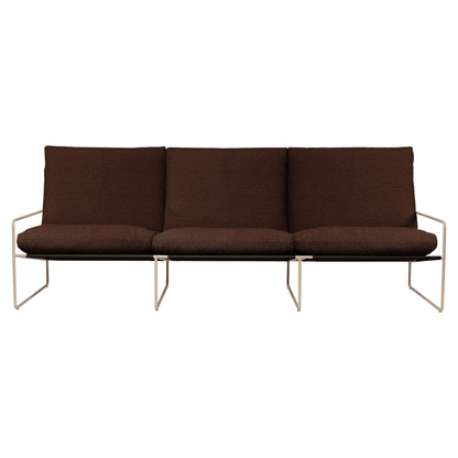 Desert 3-Seater Outdoor Sofa - Chestnut, Cashmere Frame