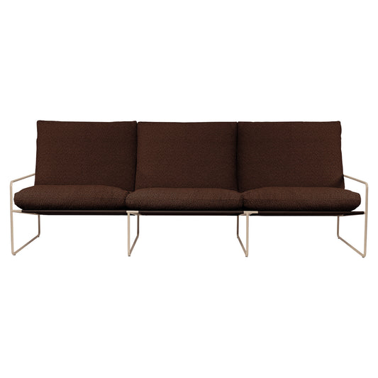 Desert 3-Seater Outdoor Sofa - Chestnut, Cashmere Frame