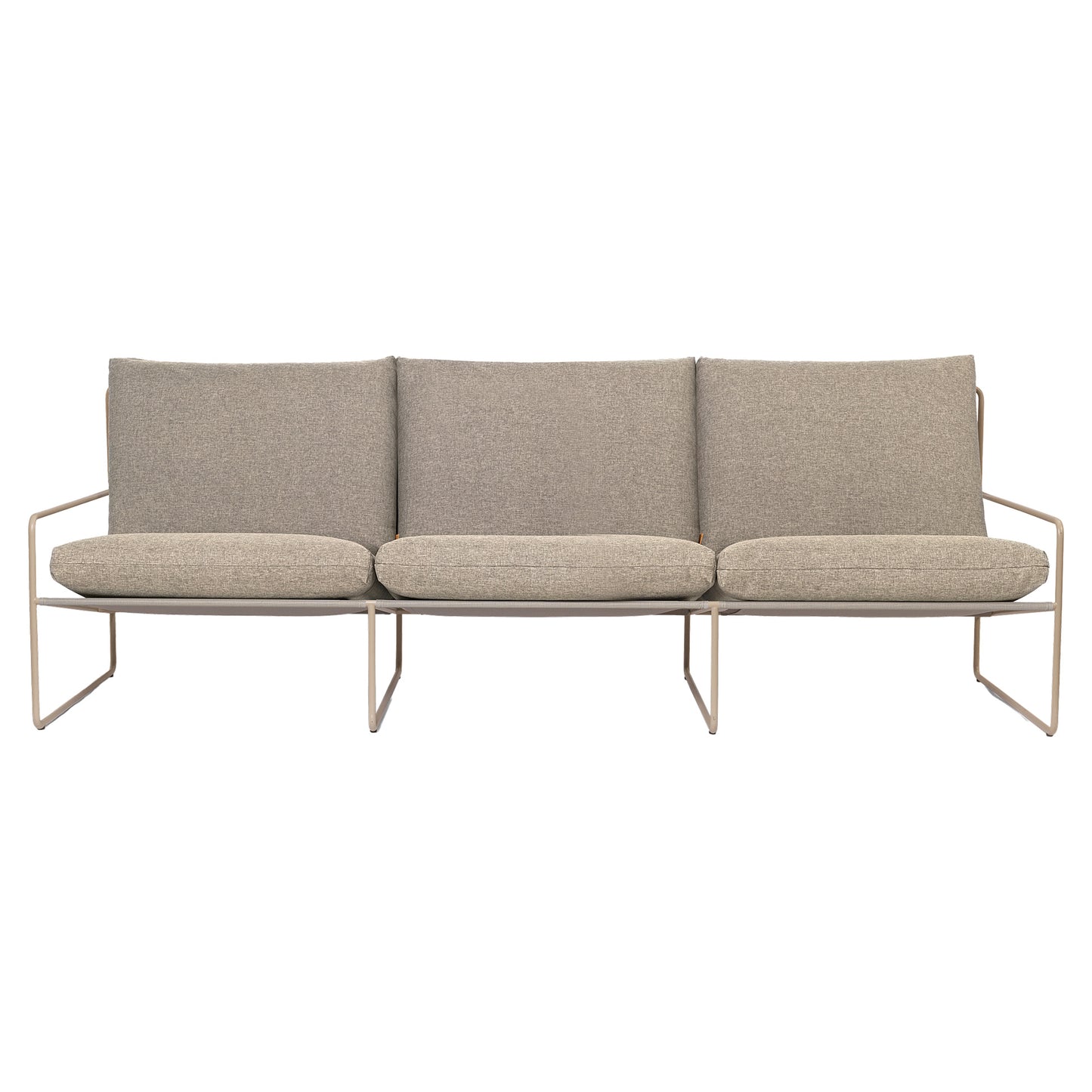 Desert 3-Seater Outdoor Sofa - Dark Sand, Cashmere Frame