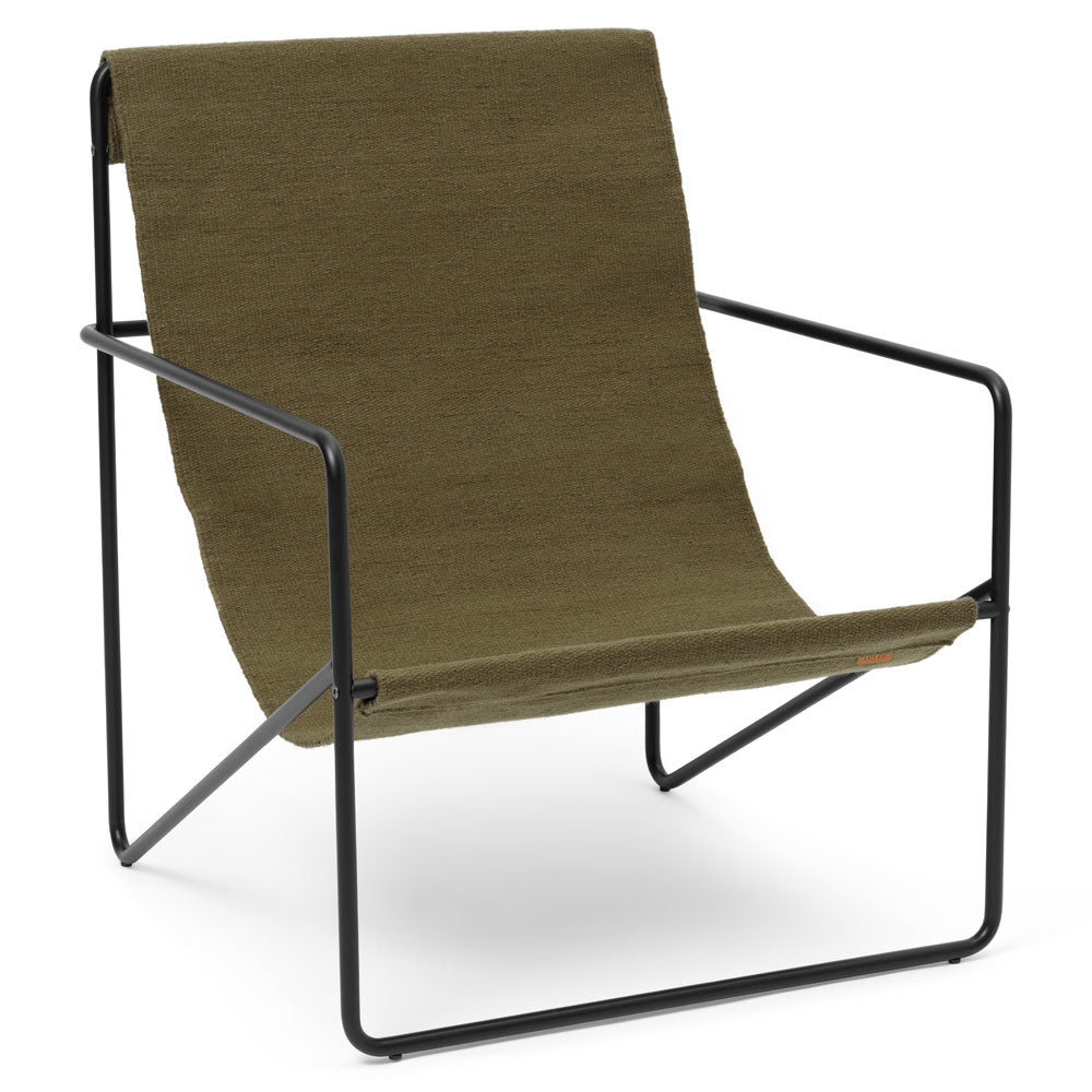 Desert Lounge Chair - Black, Olive