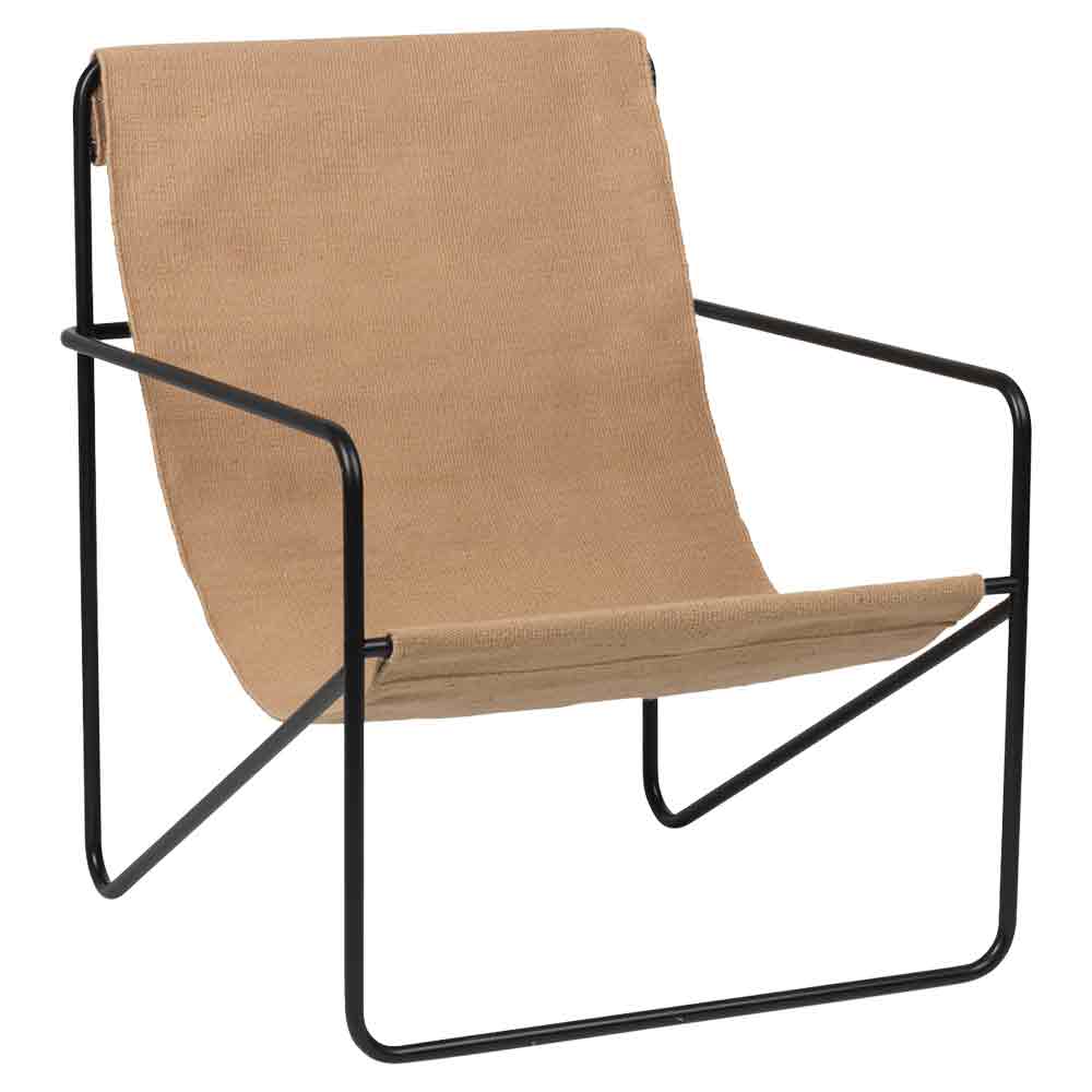 Desert Lounge Chair - Black, Solid