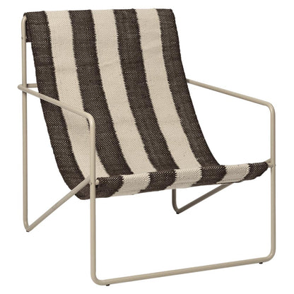 Desert Lounge Chair - Cashmere, Off-white, Chocolate