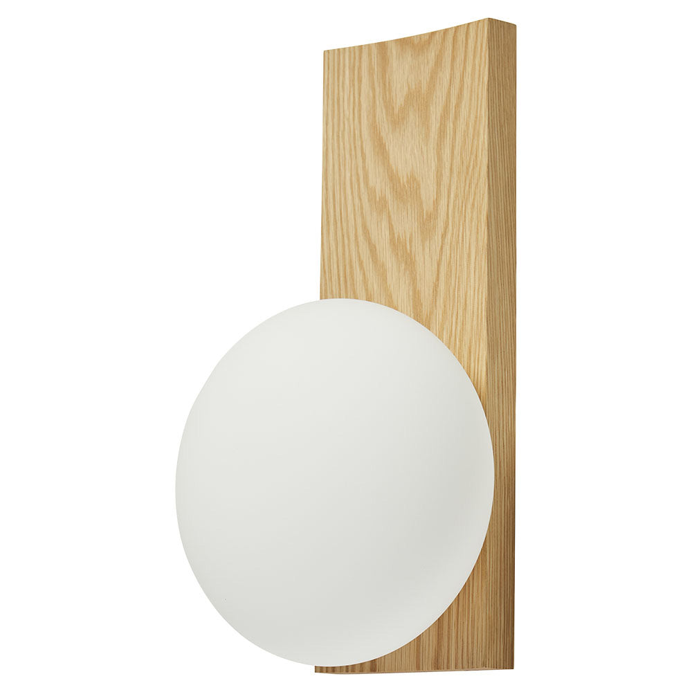 Dew Wall Lamp - White Pigmented Oak