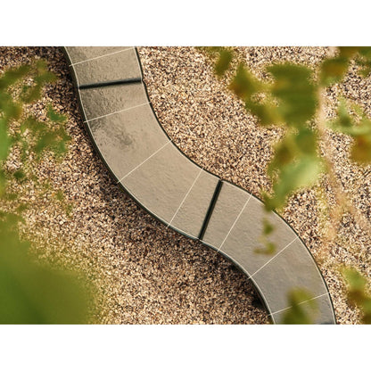 Deya Curved Bench - Dark Green