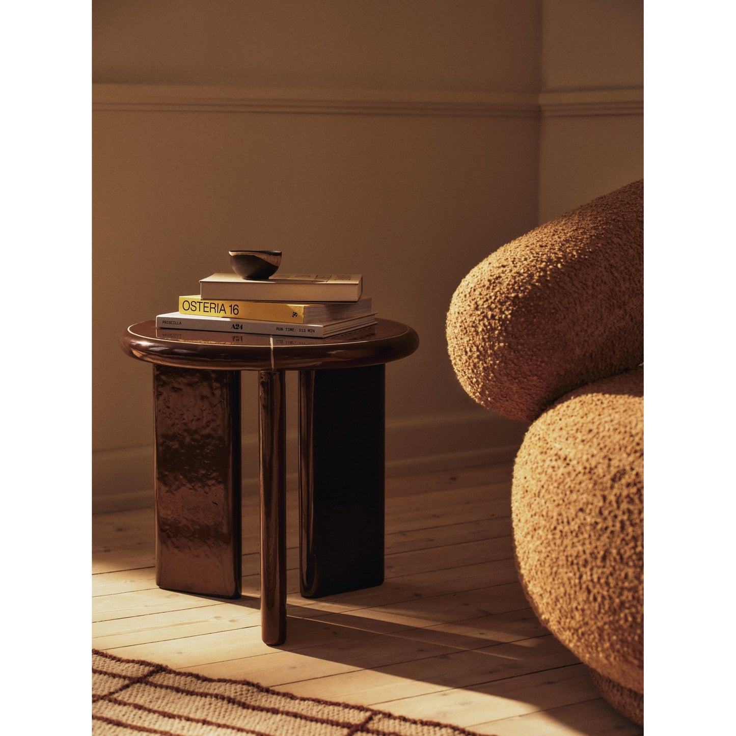 Deya Side Table - Chestnut Brown