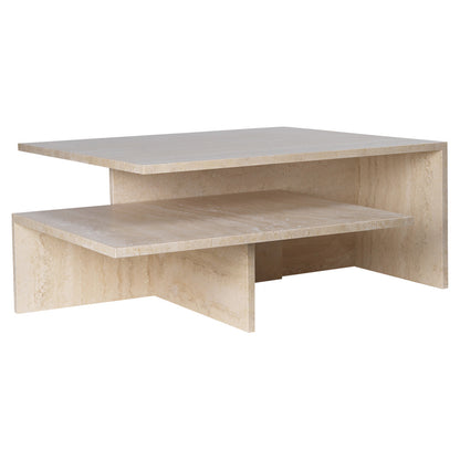 Distinct Grande Duo Tables - Travertine