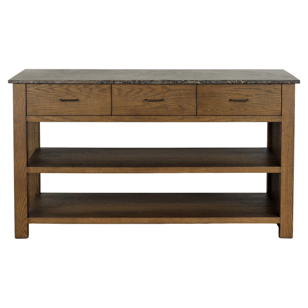 Divina Kitchen Island - Warm Gray Marble
