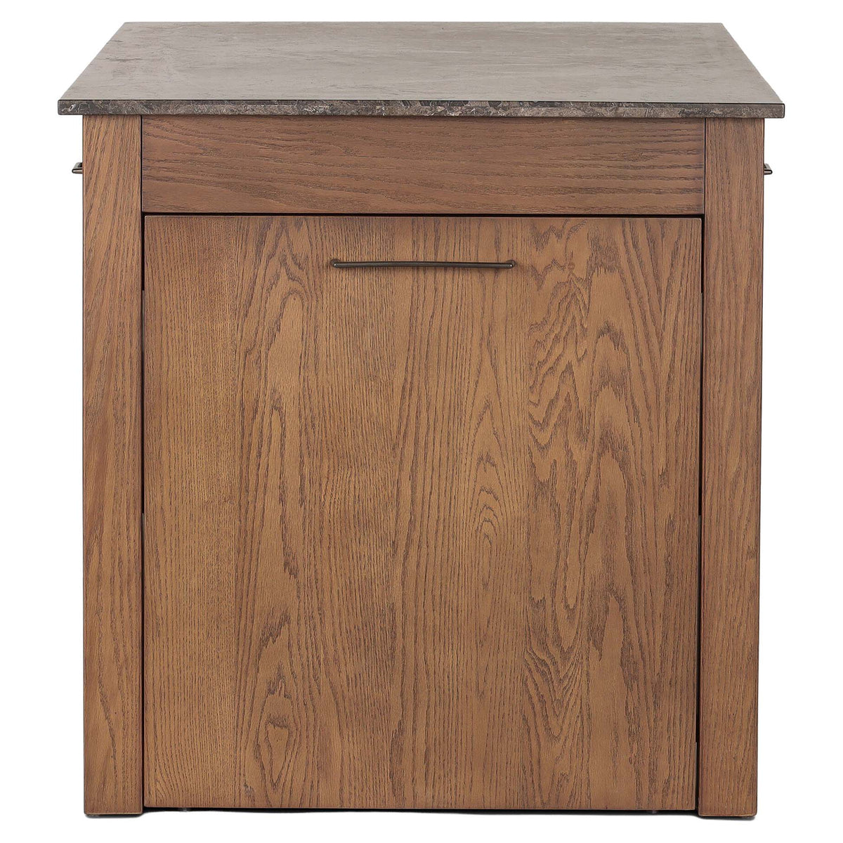 Divina Kitchen Island - Warm Gray Marble