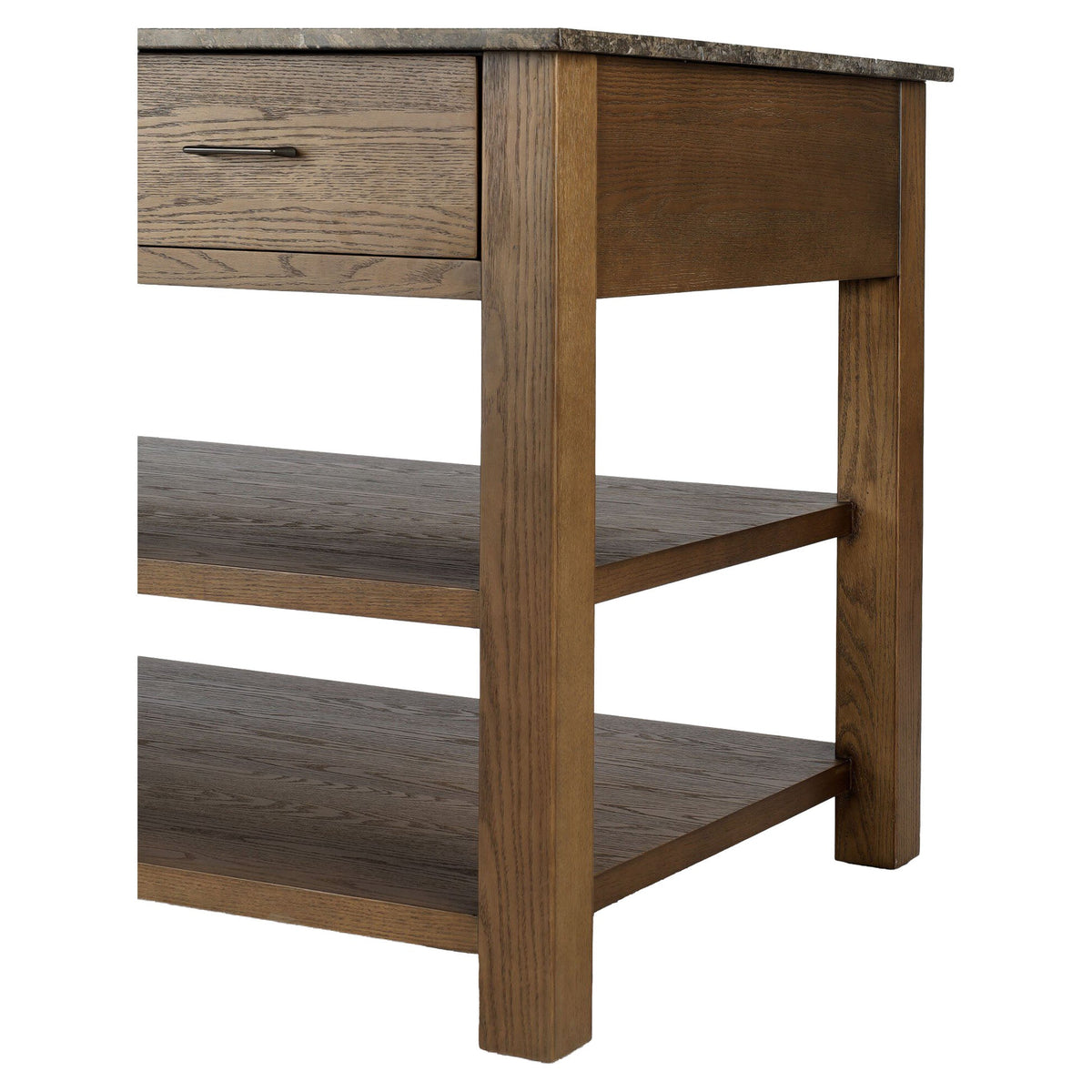 Divina Kitchen Island - Warm Gray Marble