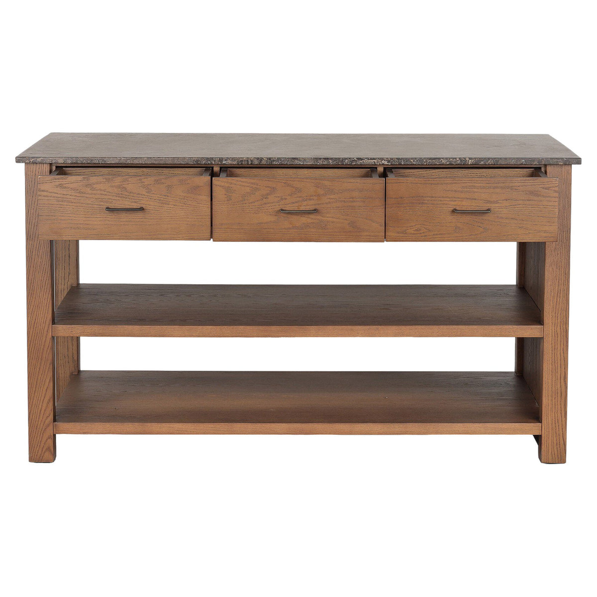 Divina Kitchen Island - Warm Gray Marble