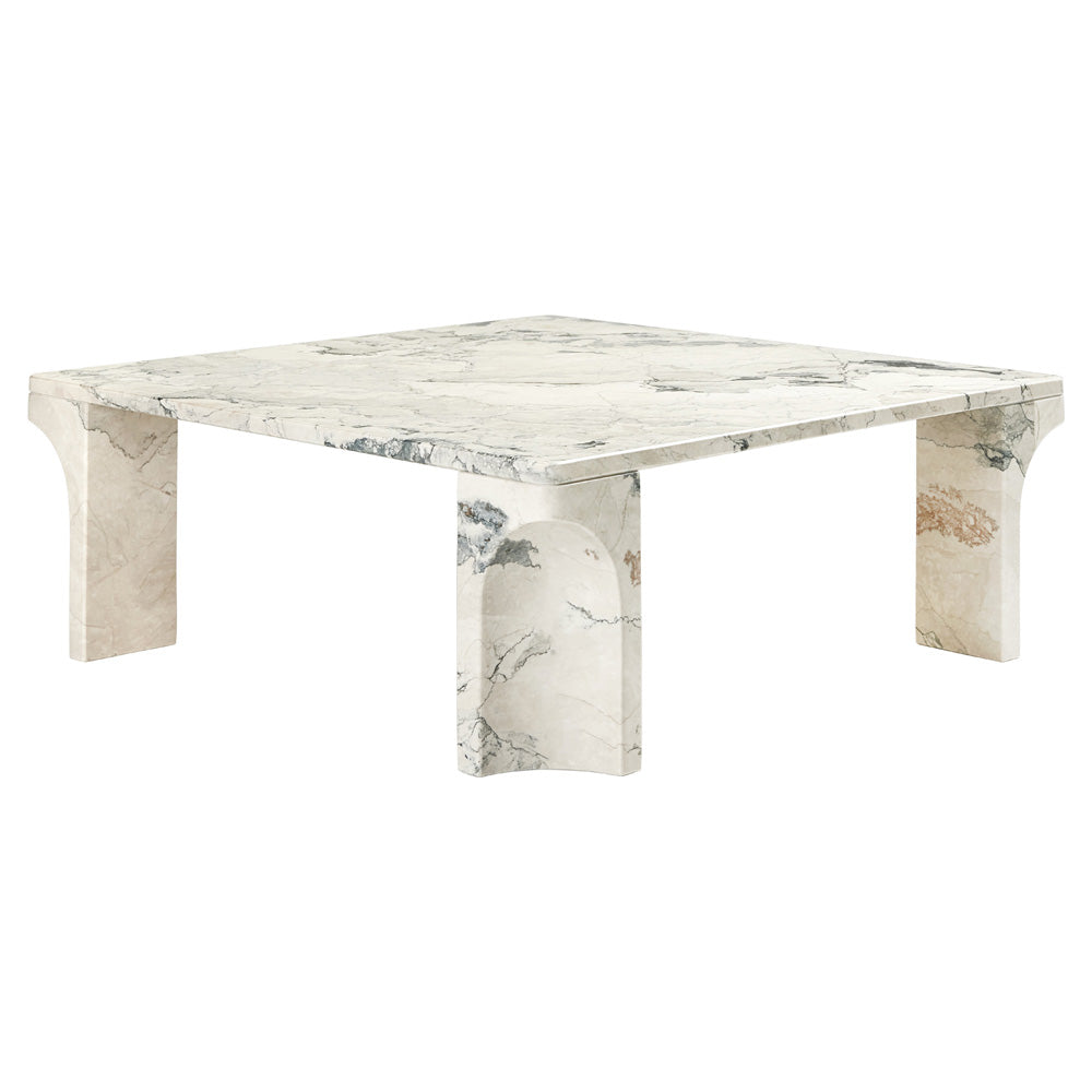 Doric Square Coffee Table - Electric Gray