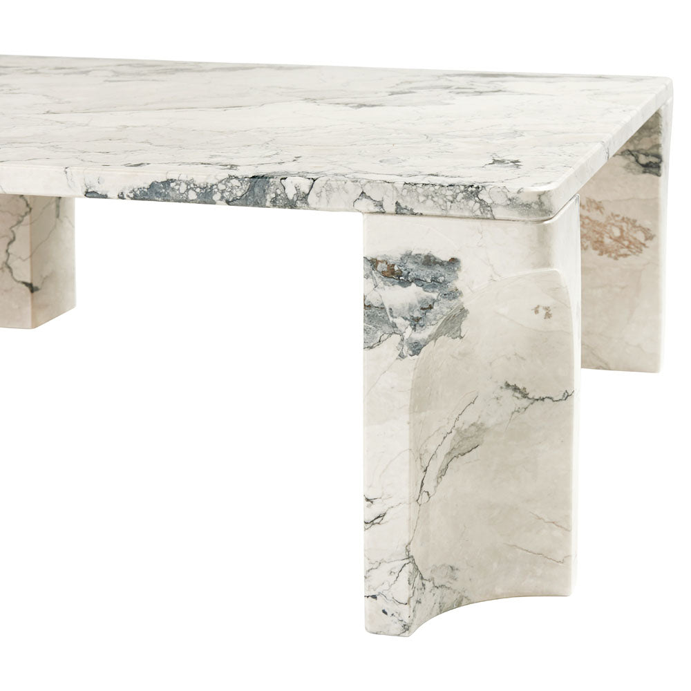 Doric Square Coffee Table - Electric Gray