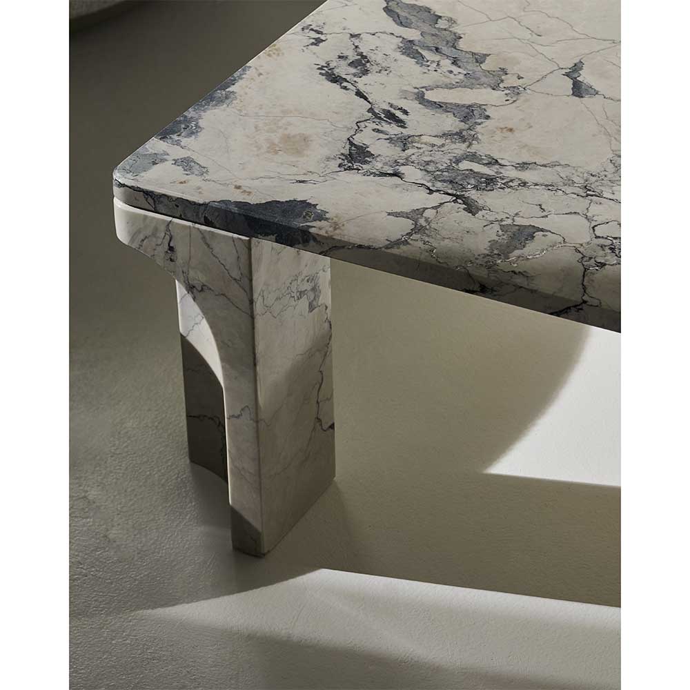 Doric Square Coffee Table - Electric Gray