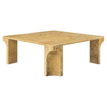 Doric Square Coffee Table - Honey Amber