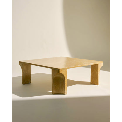 Doric Square Coffee Table - Honey Amber