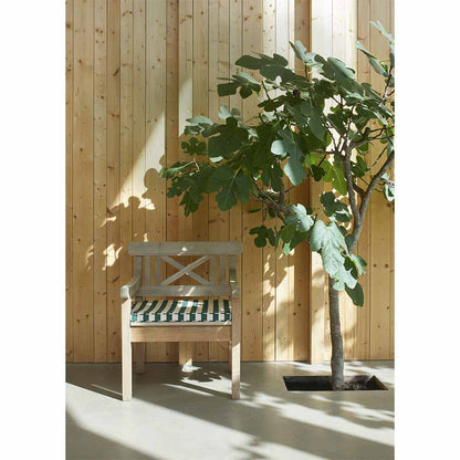 Drachmann Outdoor Chair Cushion - Light Apricot/Dark Green Stripe