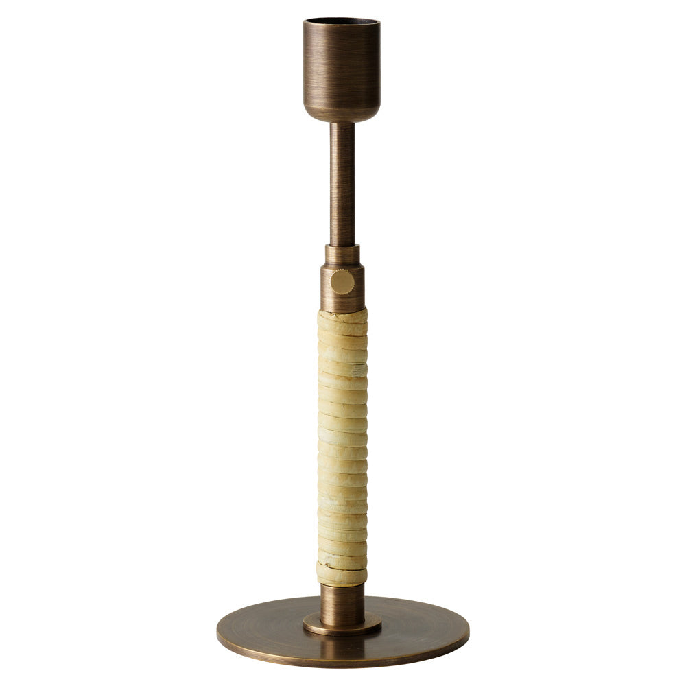 Duca Candle Holder - Bronzed Brass