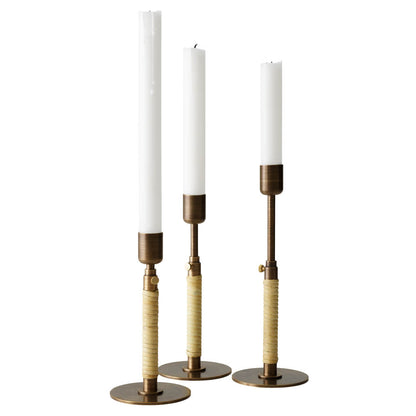Duca Candle Holder - Bronzed Brass