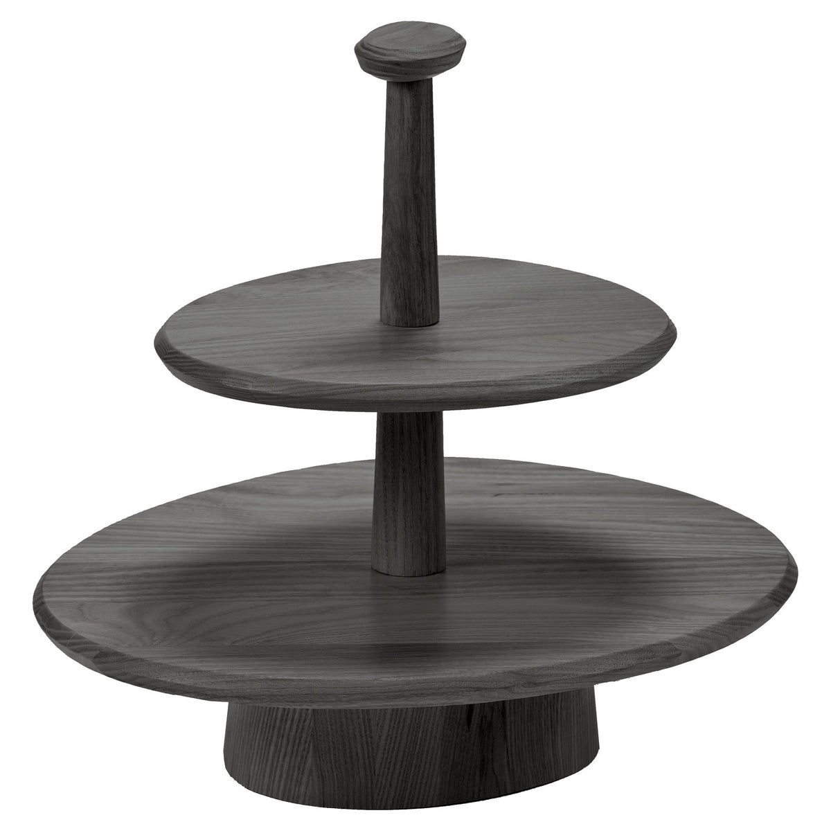 Dune 01 Two Tier Cake Stand - Black