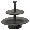 Dune 01 Two Tier Cake Stand - Black
