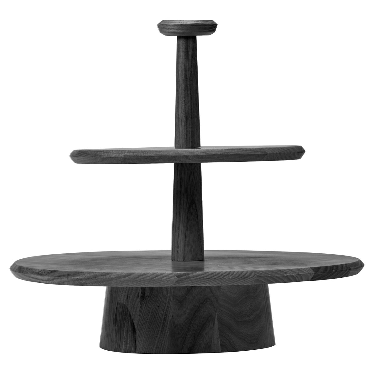 Dune 01 Two Tier Cake Stand - Black