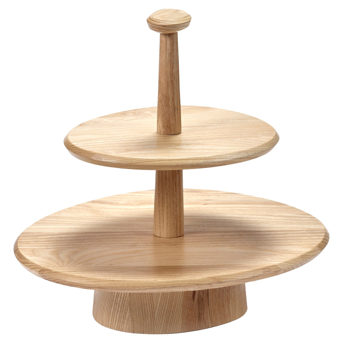 Dune 01 Two Tier Cake Stand - Brown