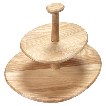 Dune 01 Two Tier Cake Stand - Brown