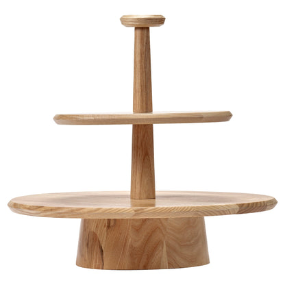 Dune 01 Two Tier Cake Stand - Brown
