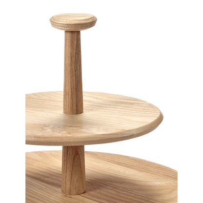 Dune 01 Two Tier Cake Stand - Brown