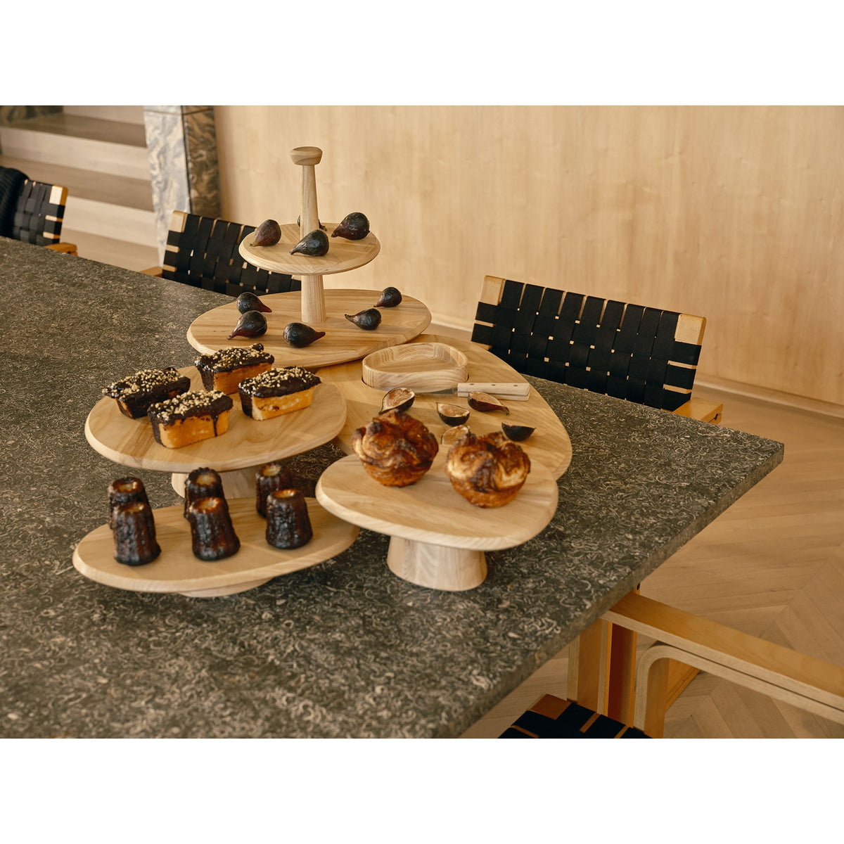 Dune 04 Low Cake Stand - Brown
