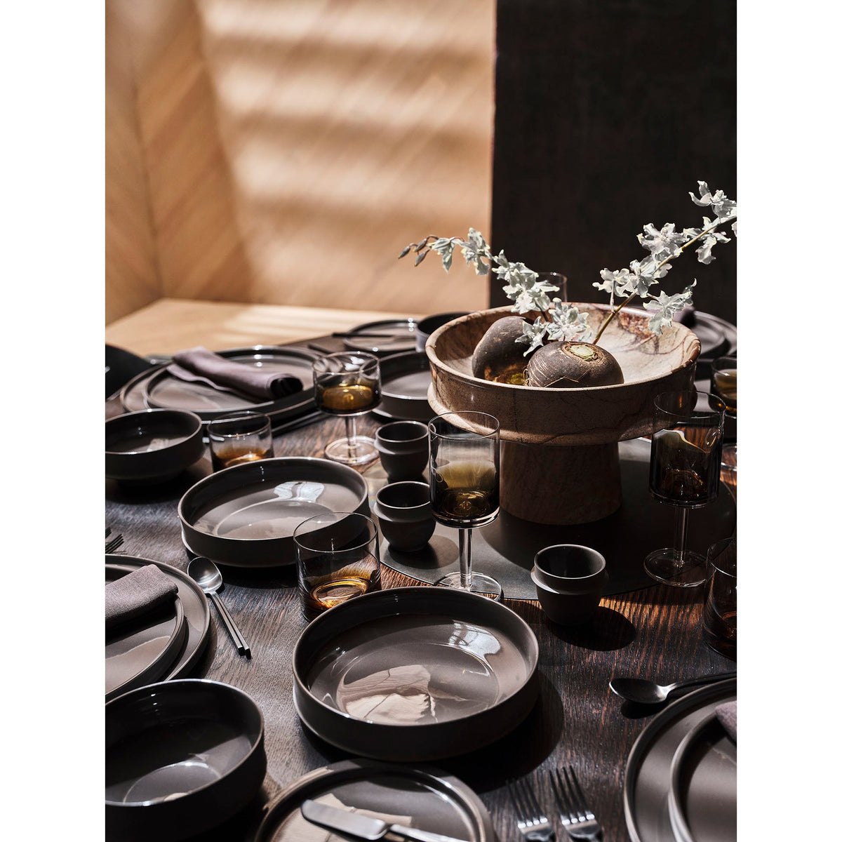 Dune Breakfast Plate Set of 4 - Slate