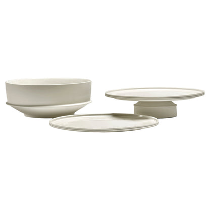 Dune Cake Stand - Alabaster