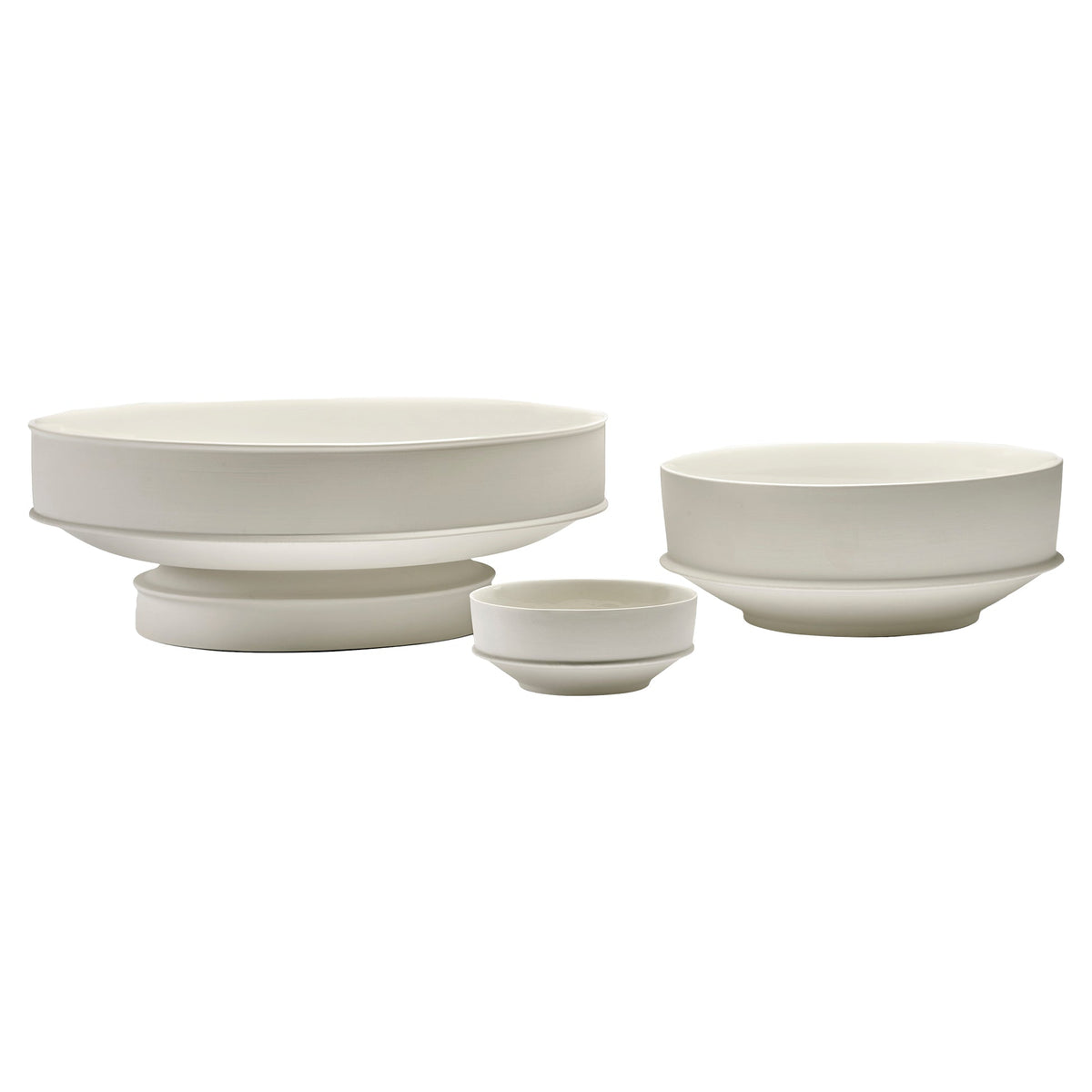 Dune Raised Bowl - Alabaster, Extra Large