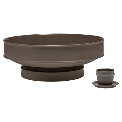 Dune Raised Bowl - Slate, Extra Large