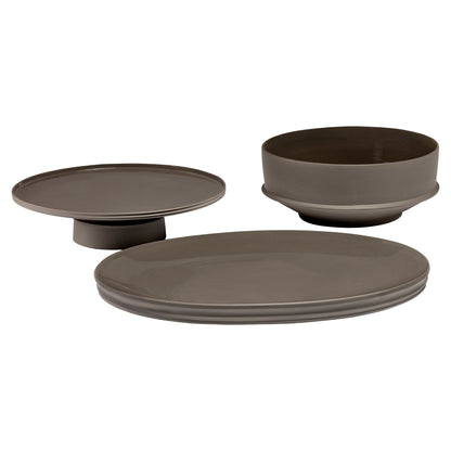Dune Serving Oval Dish - Slate, Small