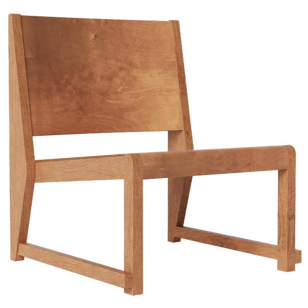 Easy Chair 01 - Warm Brown Birch