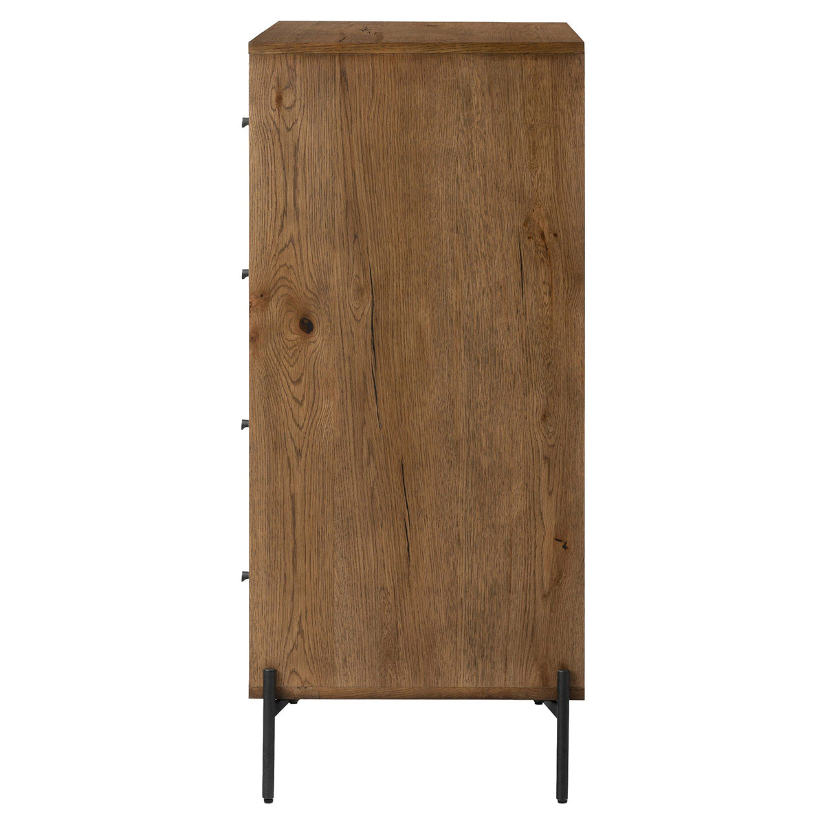 Eaton 5 Drawer Dresser - Amber Oak Resin
