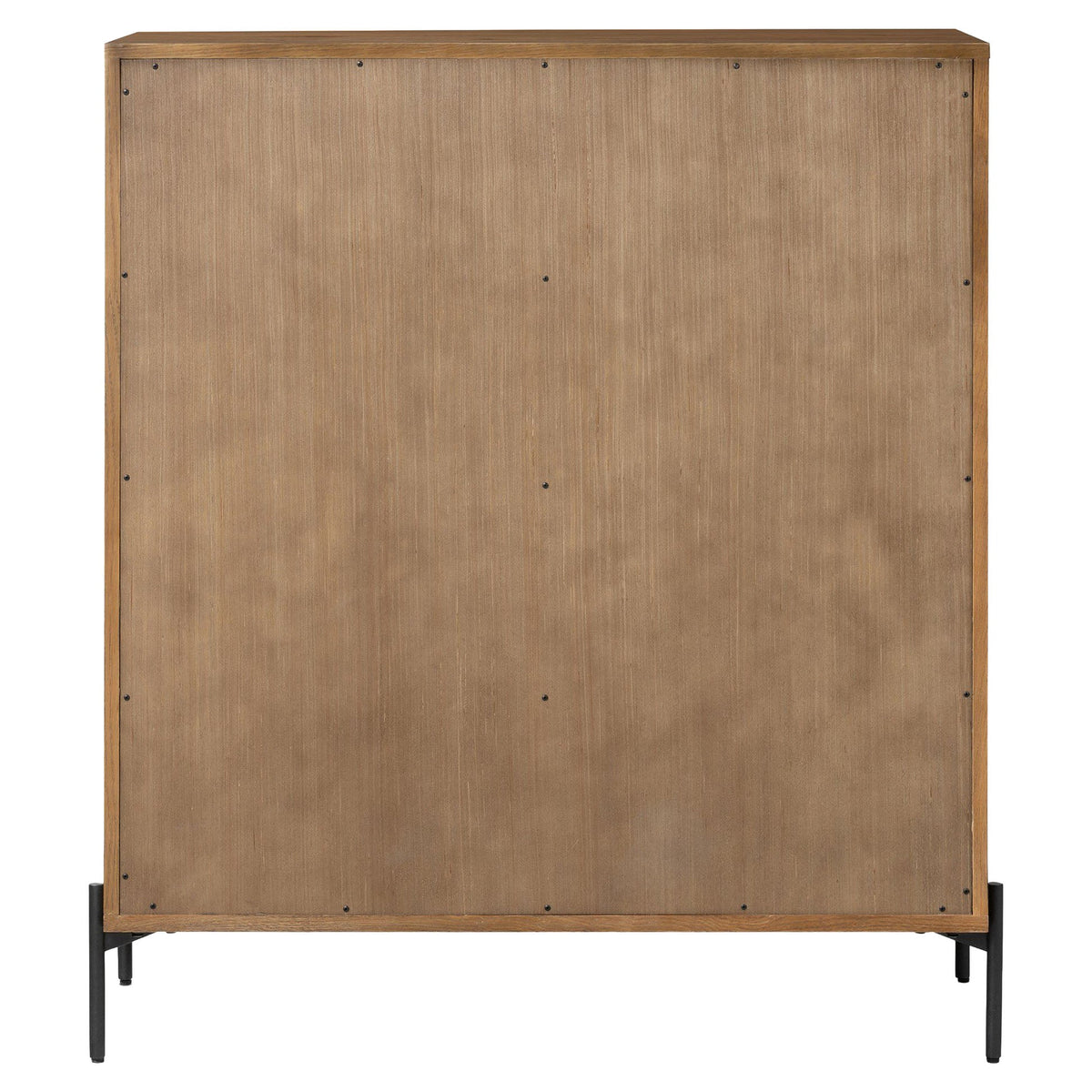 Eaton 5 Drawer Dresser - Amber Oak Resin
