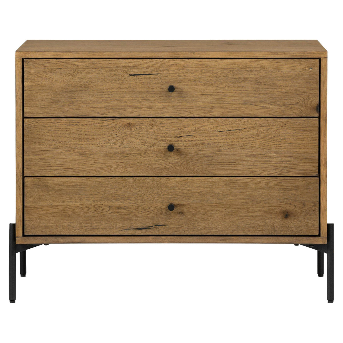 Eaton Large Nightstand - Amber Oak Resin