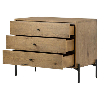 Eaton Large Nightstand - Amber Oak Resin