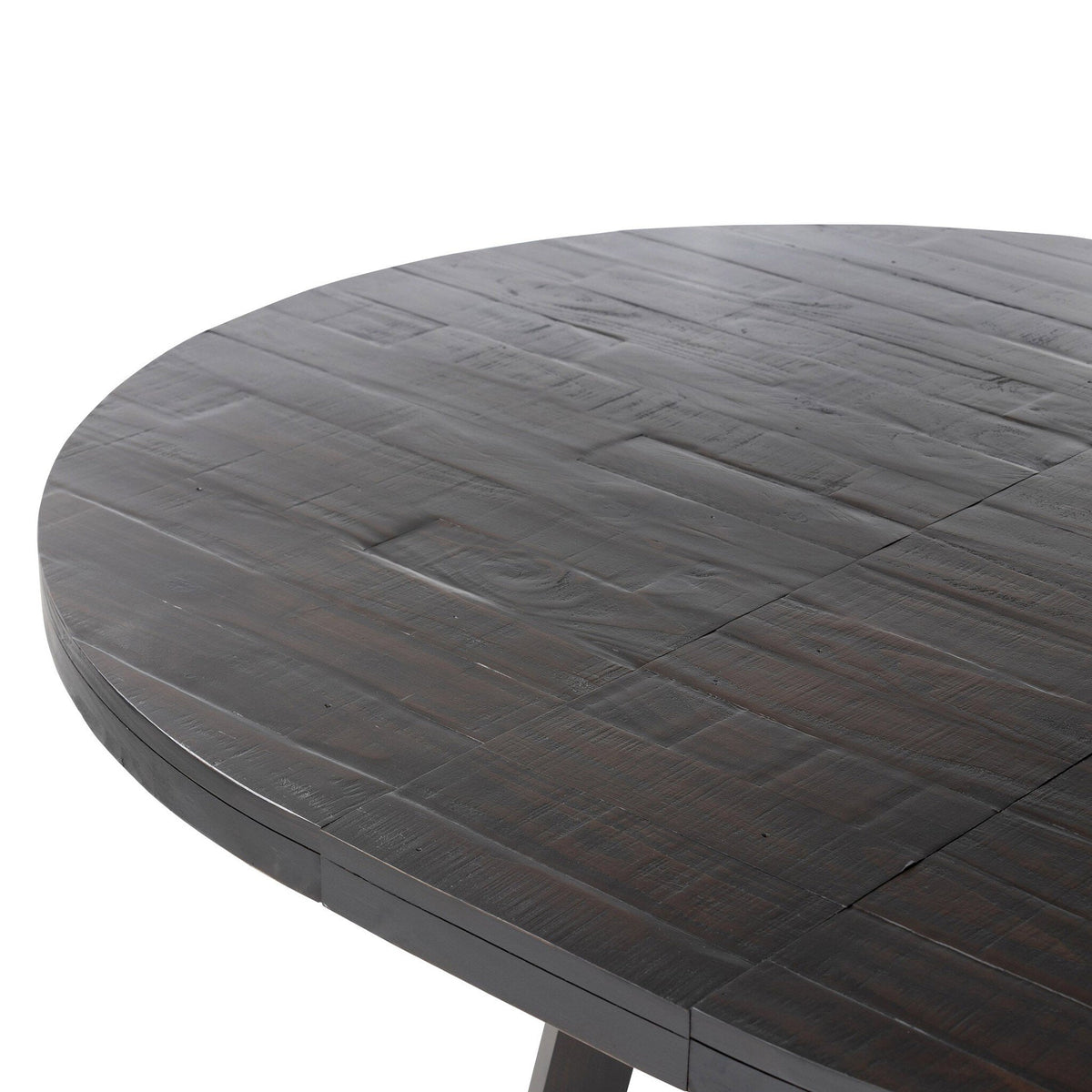 Eberwin Round Ext Dining Table - Dark Carbon