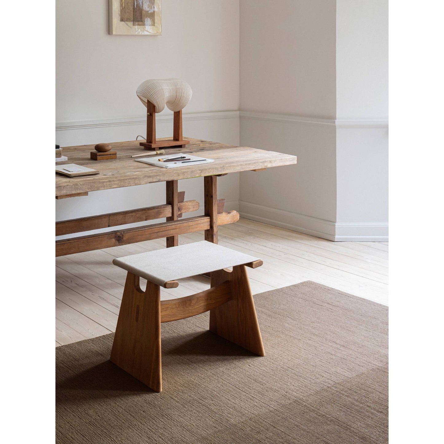 Echo Yano Rug - Olive Brown