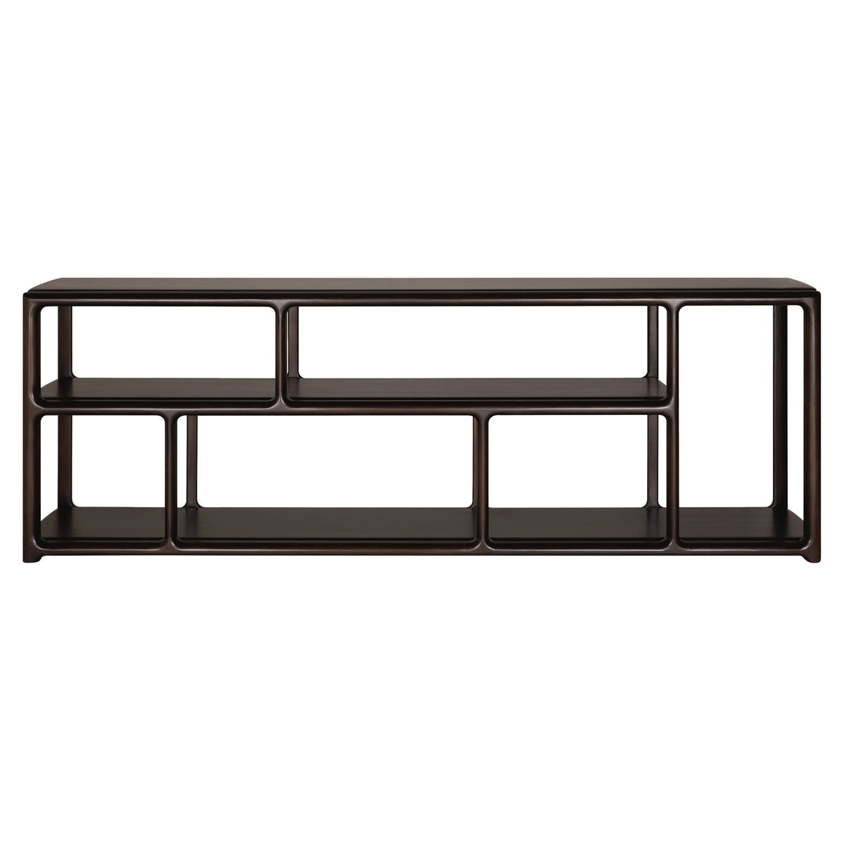 Eda Low Rack - Mahogany Rose Brown