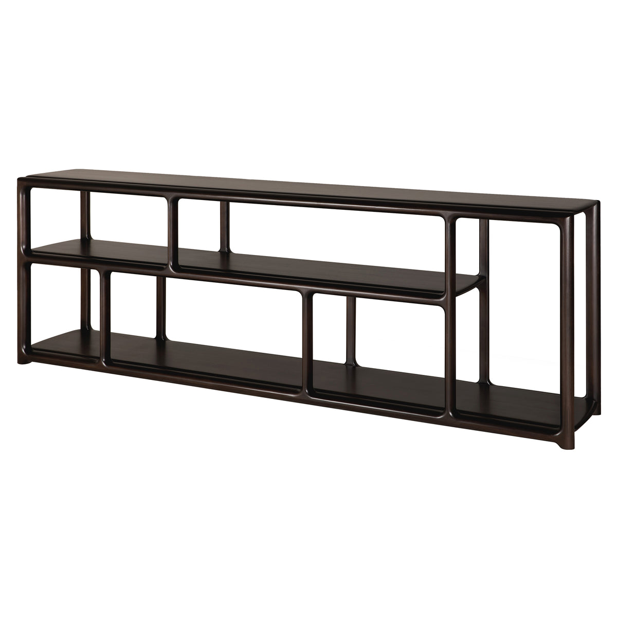 Eda Low Rack - Mahogany Rose Brown