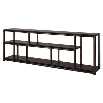 Eda Low Rack - Mahogany Rose Brown