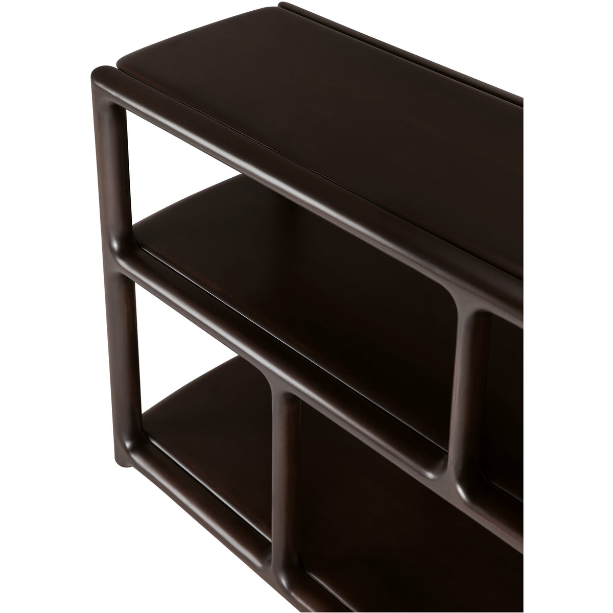 Eda Low Rack - Mahogany Rose Brown